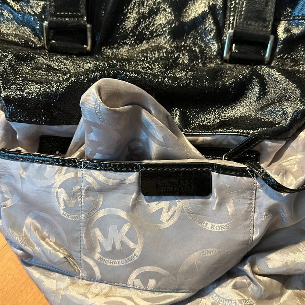 Michael Kors Black Patent Leather Satchel - Picture 11 of 16